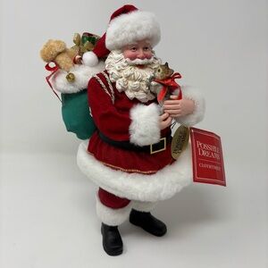 Department 56 Possible Dreams Clothtique Santa Cat Christmas Figurine NEW